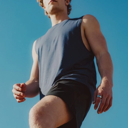 Person being active with Oura Ring, representing activity and movement tracking